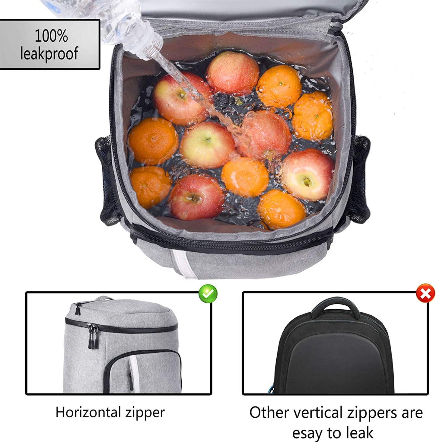 Fun Leakproof Backpack Cooler! Waterproof and lightweight, holds 30 cans—perfect for picnics and camping!
