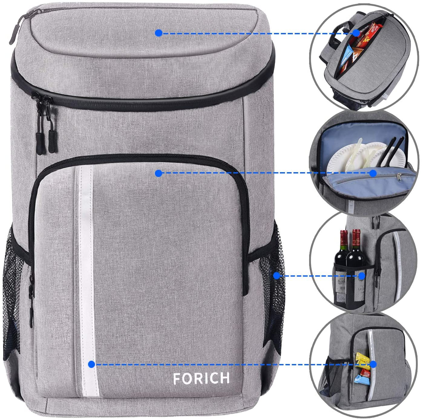 Fun Leakproof Backpack Cooler! Waterproof and lightweight, holds 30 cans—perfect for picnics and camping!